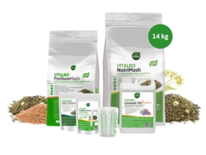Combipakket NutriMash 14 kg, PsylliumMash & Linseed Oil 5L